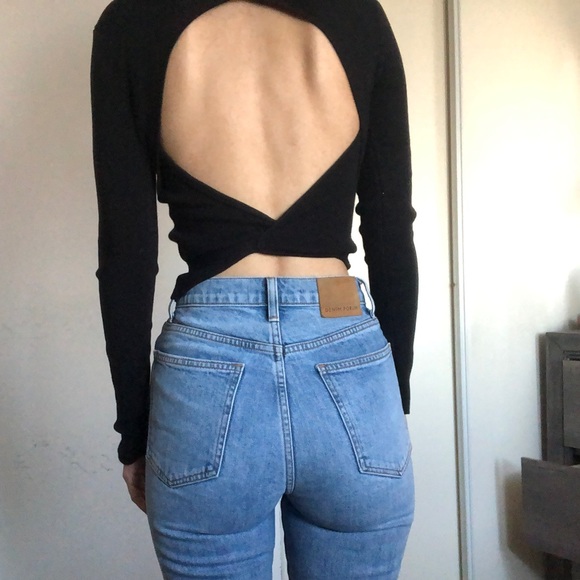 H&M Black open-backed top - Picture 5 of 8